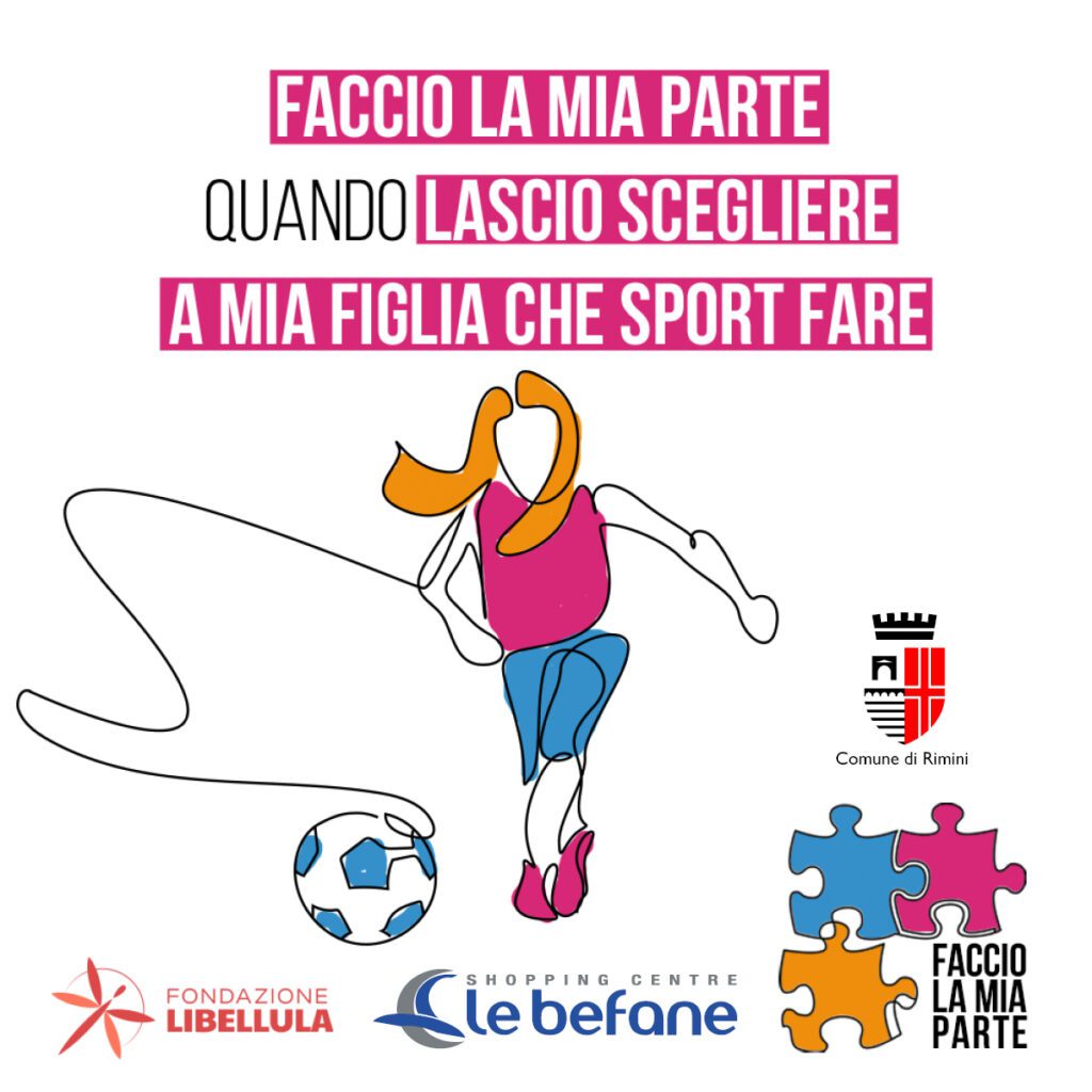 Il rispetto e la libertà di scelta iniziano dalle piccole decisioni quotidiane, come permettere ai nostri figli di scegliere liberamente lo sport che desiderano praticare. Insieme possiamo contrastare le discriminazioni e la violenza di genere, promuovendo un ambiente inclusivo in cui ogni bambin* possa crescere sentendosi libero di esprimersi.